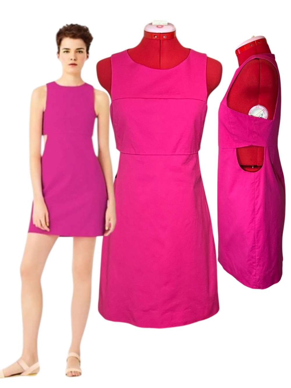 Kate Spade Saturday Pink Cutout Sheath Mini Dress Size 4